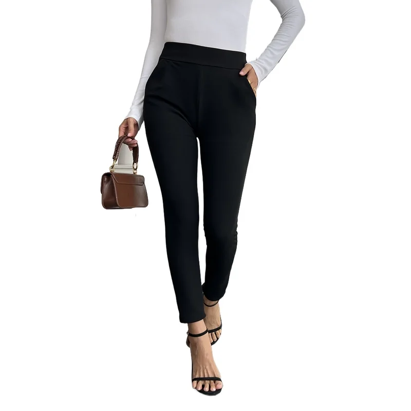 2026 Plus Size Black Stretchy Skinny Trousers Women Fashion Wear
2026 Plus Size Black Stretchy Skinny Trousers Women Fashion Wear