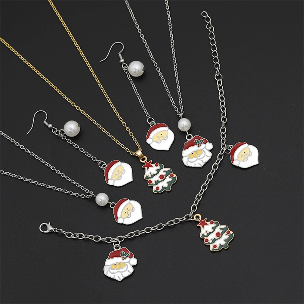 6 Pcs Santa Claus Necklace Party Accessories Christmas Gift Bracelet Lovely Xmas Jewelry
6 Pcs Santa Claus Necklace Party Accessories Christmas Gift Bracelet Lovely Xmas Jewelry