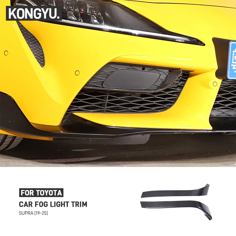 For Toyota GR Supra A90 A91 2019-2025 Real Carbon Fiber Car Front Bumper Fog Light Frame Trim Cover Decorative Strip Accessories
For Toyota GR Supra A90 A91 2019-2025 Real Carbon Fiber Car Front Bumper Fog Light Frame Trim Cover Decorative Strip Accessories