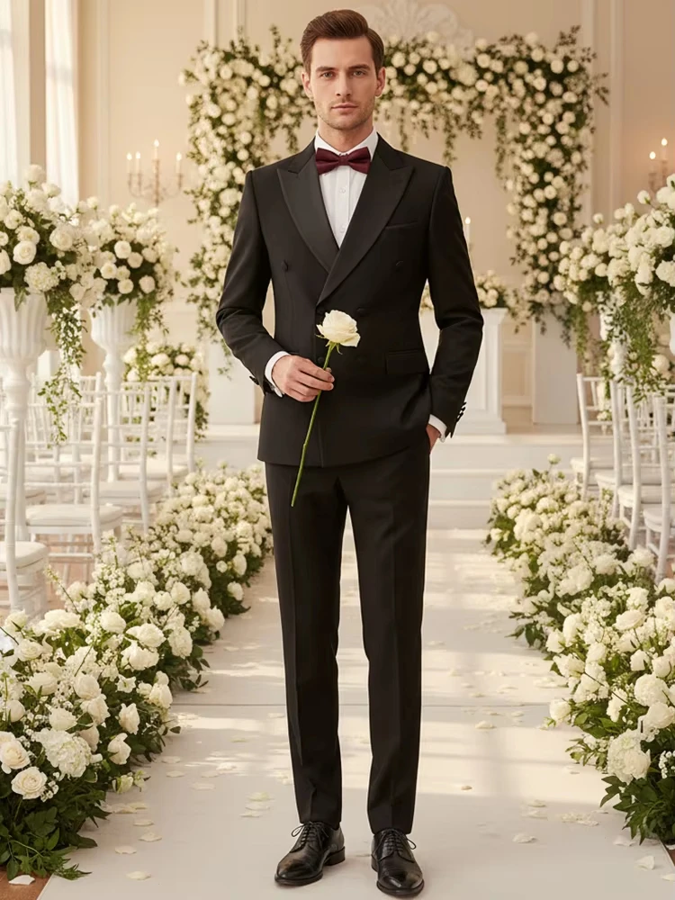 High Quality Men Wedding suits Men's Evening Gown Slim Fit Leisure Suit Blazers Elegant Man Suits
High Quality Men Wedding suits Men's Evening Gown Slim Fit Leisure Suit Blazers Elegant Man Suits