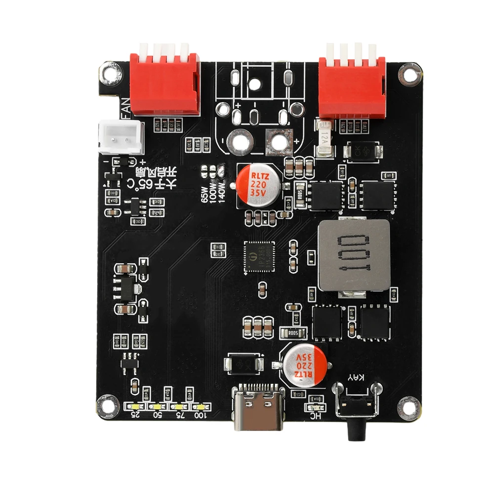 140W Bidirectional Fast Charger Module High Power Lift Voltage 2-6S Li-Ion Battery Charger Board IP2366 Auto Temperature Control
140W Bidirectional Fast Charger Module High Power Lift Voltage 2-6S Li-Ion Battery Charger Board IP2366 Auto Temperature Control