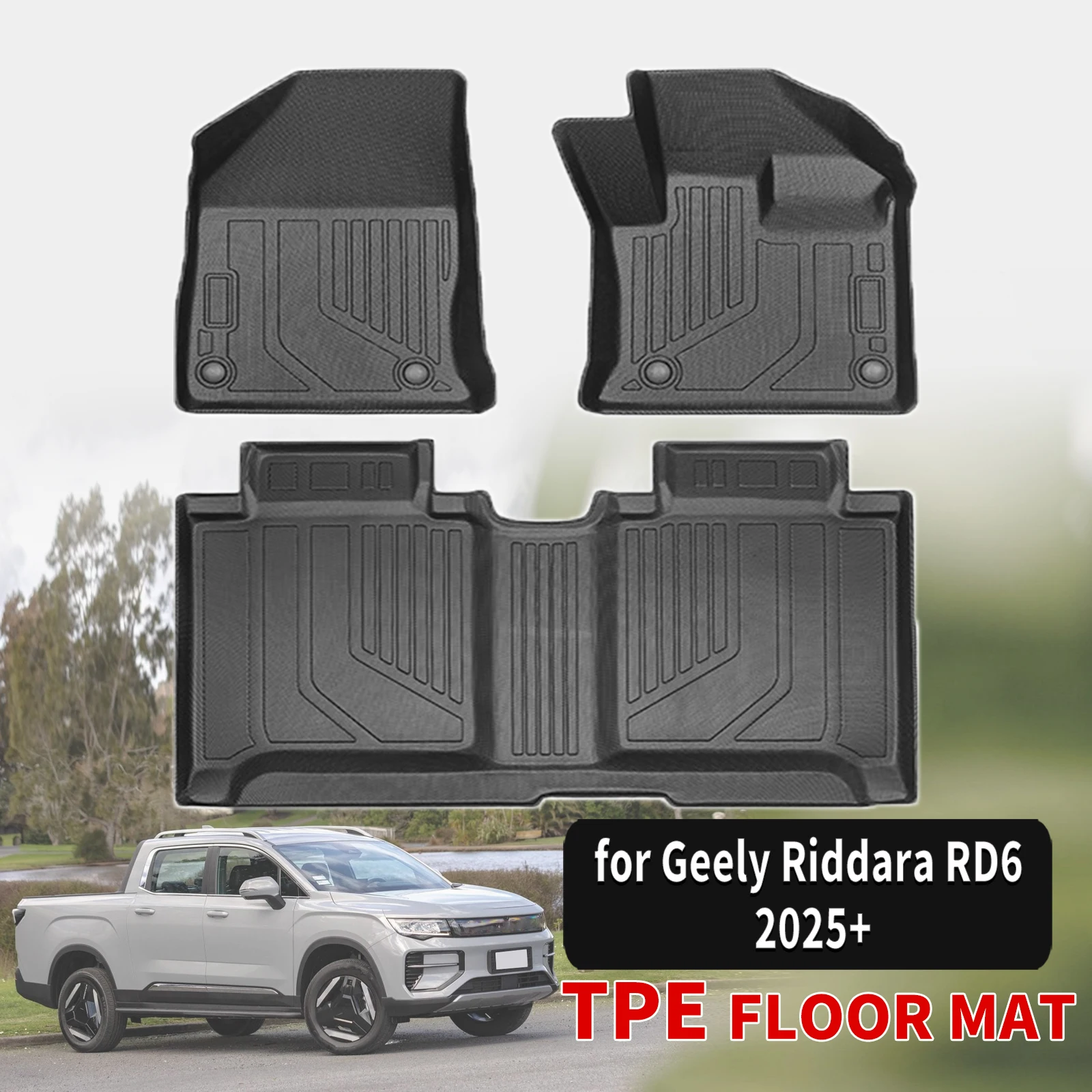for Geely Riddara RD6 2025 2026 RHD Durable Weatherproof TPE Car Floor Mats & Trunk Pad, Non-Slip Easy Clean (Not For LHD)
for Geely Riddara RD6 2025 2026 RHD Durable Weatherproof TPE Car Floor Mats & Trunk Pad, Non-Slip Easy Clean (Not For LHD)