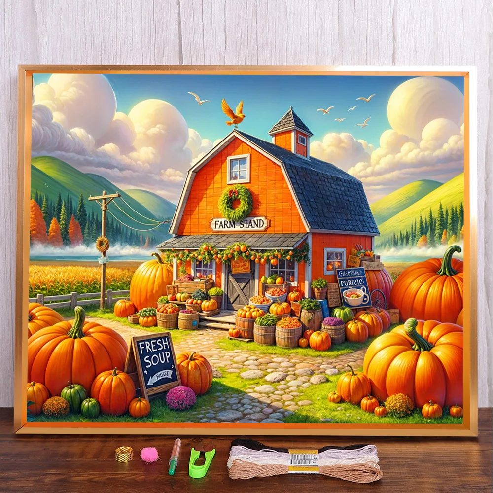 Scenery Farm Printed 11CT Cross Stitch Patterns Embroidery DMC Threads Painting Hobby Handmade Handiwork Gift Magic For Adults
Scenery Farm Printed 11CT Cross Stitch Patterns Embroidery DMC Threads Painting Hobby Handmade Handiwork Gift Magic For Adults