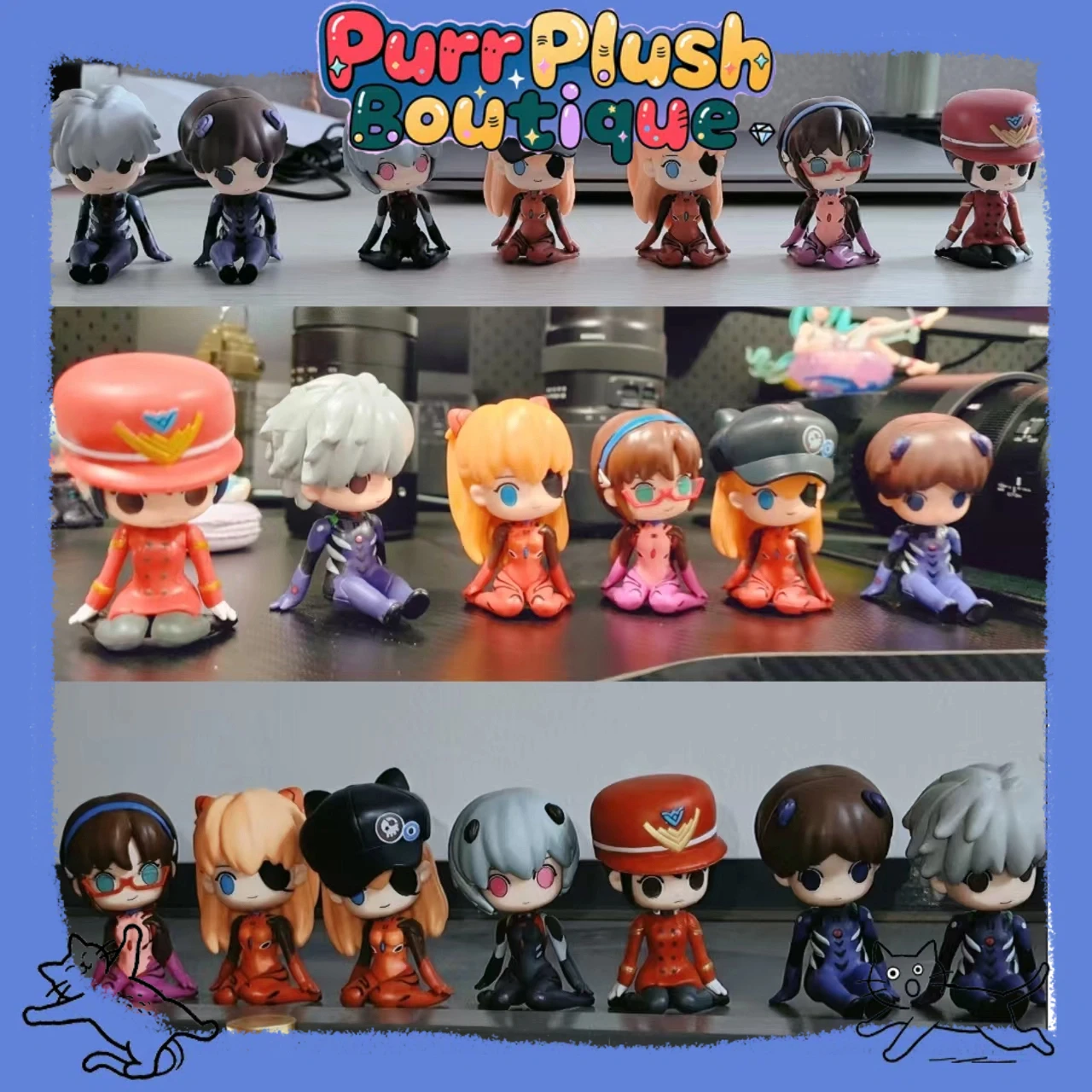7pcs Evan Elion Asuka Rei Action Figures Anime Model Q Version Kawaii PVC Figurine Decoration Collection Model Toy for Kids Gift
7pcs Evan Elion Asuka Rei Action Figures Anime Model Q Version Kawaii PVC Figurine Decoration Collection Model Toy for Kids Gift