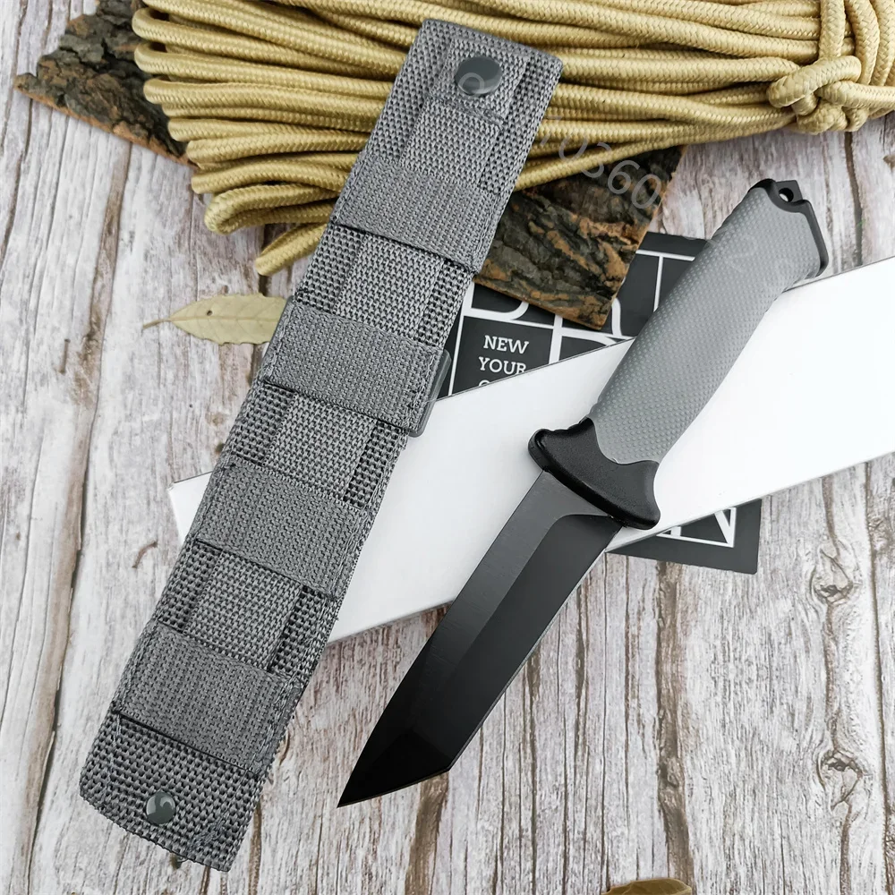 Нож тактический портативный GB-9 с фиксированным клинком 8Cr13Mov, рукоять из каучука Coyote, для охоты, кемпинга, выживания на природе, EDC-инструмент
Нож тактический портативный GB-9 с фиксированным клинком 8Cr13Mov, рукоять из каучука Coyote, для охоты, кемпинга, выживания на природе, EDC-инструмент