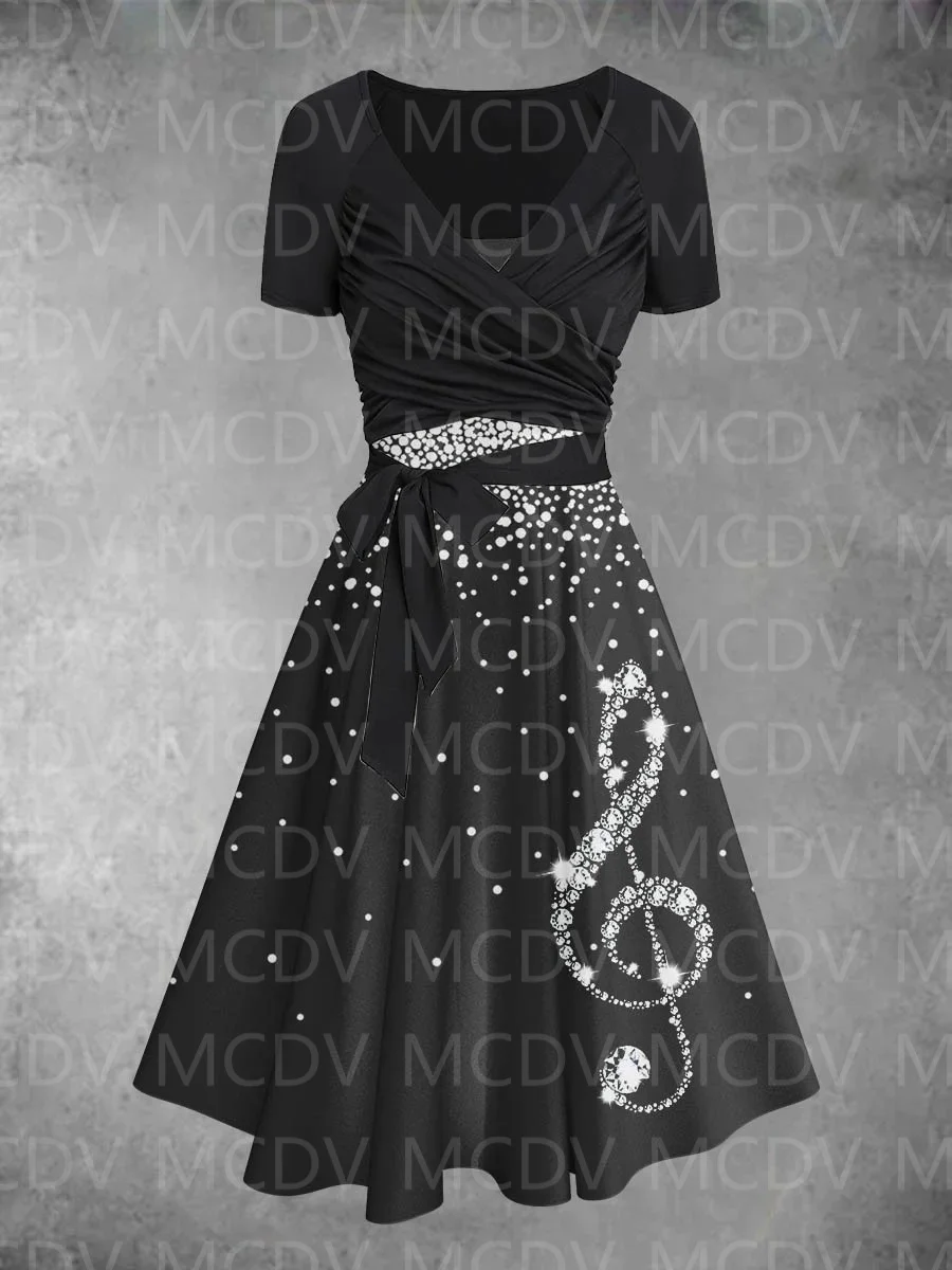 Women's Glitter Note Art Design Dress Dress Two Piece Dress 3D Printed Pocket Dress Female Dresses 03
Women's Glitter Note Art Design Dress Dress Two Piece Dress 3D Printed Pocket Dress Female Dresses 03