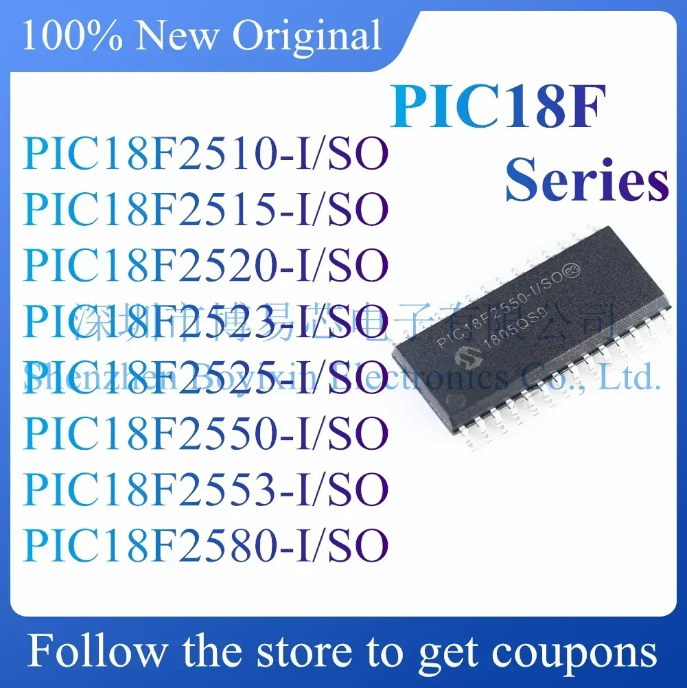NEW PIC18F2510 PIC18F2515 PIC18F2520 PIC18F2523 PIC18F2525 PIC18F2550 PIC18F2553 PIC18F2580-I/SO
NEW PIC18F2510 PIC18F2515 PIC18F2520 PIC18F2523 PIC18F2525 PIC18F2550 PIC18F2553 PIC18F2580-I/SO