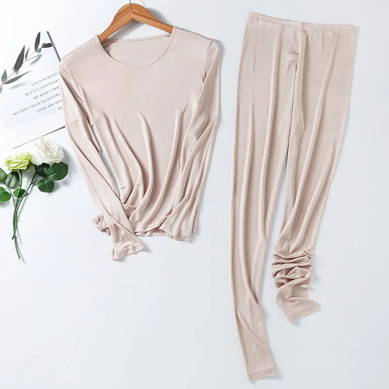 New autumn and winter women's thermal bottoming shirt set Crew neck comfortable silk women's thermal suit Y016
New autumn and winter women's thermal bottoming shirt set Crew neck comfortable silk women's thermal suit Y016