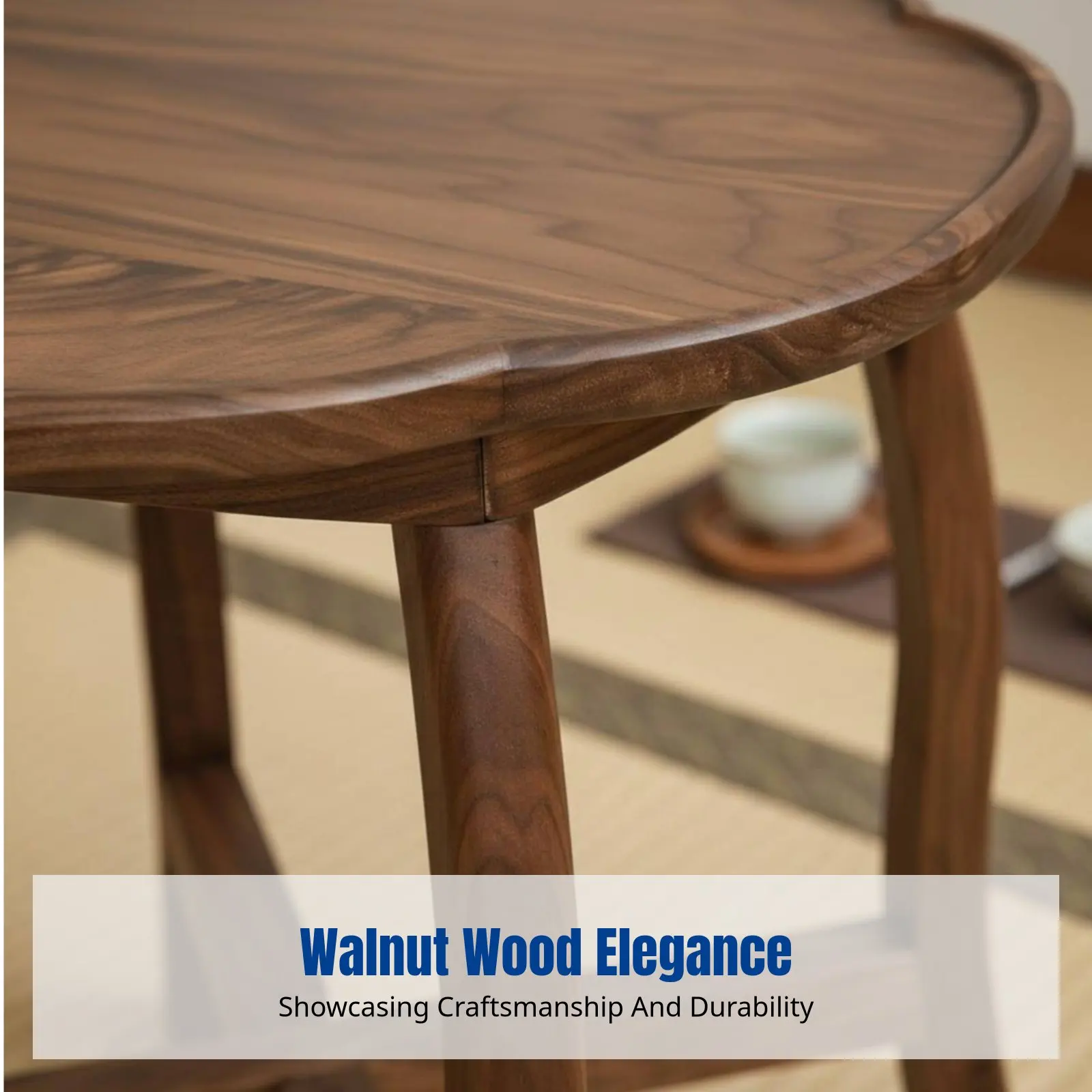 Walnut Tea Table, Portable Folding Coffee Table, Floor Mat, Bedroom, Outdoor Camping, Multi-Functional
Walnut Tea Table, Portable Folding Coffee Table, Floor Mat, Bedroom, Outdoor Camping, Multi-Functional