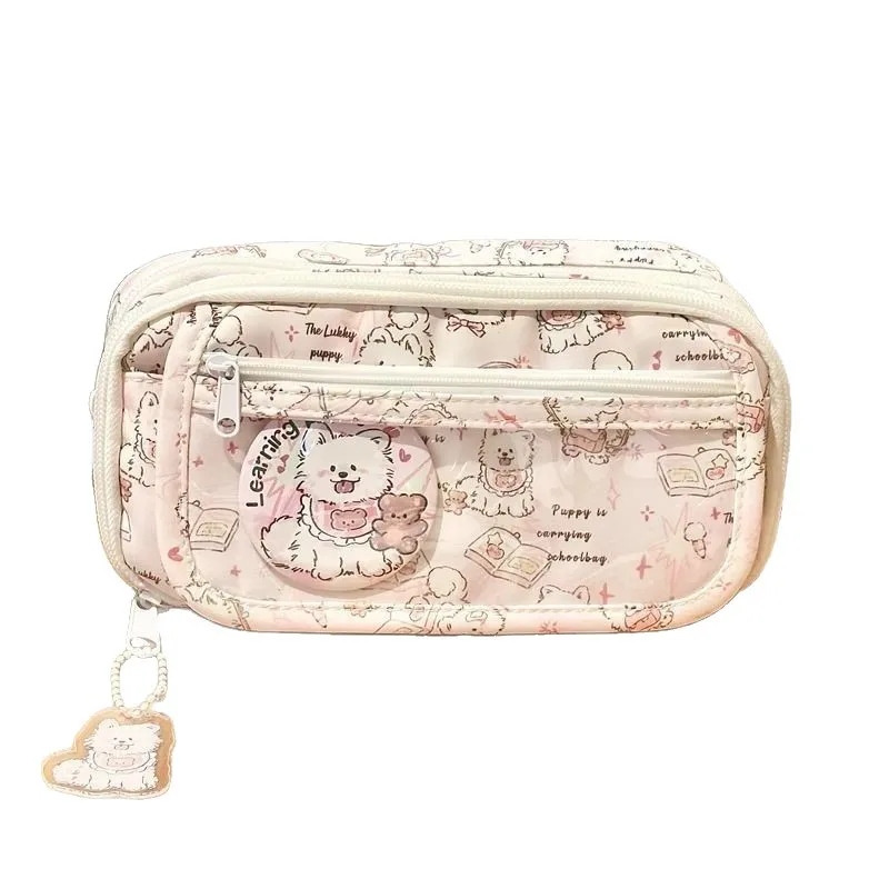 Original New Flip-Top Pen Bag Large Capacity Cute Stationery Storage Pouch for Girls, High-Appearance Design, Student Must-Have
Original New Flip-Top Pen Bag Large Capacity Cute Stationery Storage Pouch for Girls, High-Appearance Design, Student Must-Have