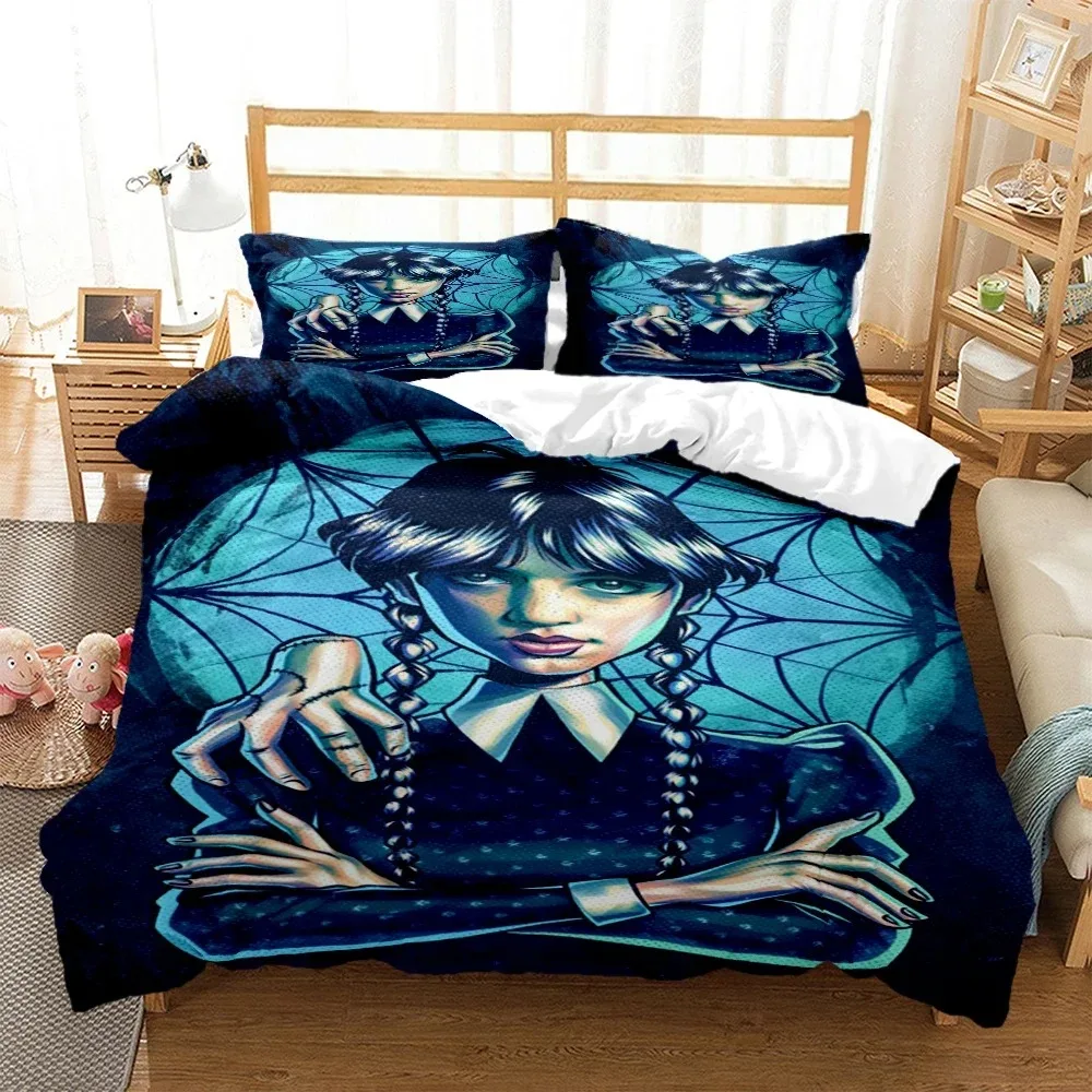 Wednesday Digital Print Polyester Bedding Sets Child Kids Covers Boys Bed Linen Set for Teens Bedding Set Bed Set
Wednesday Digital Print Polyester Bedding Sets Child Kids Covers Boys Bed Linen Set for Teens Bedding Set Bed Set