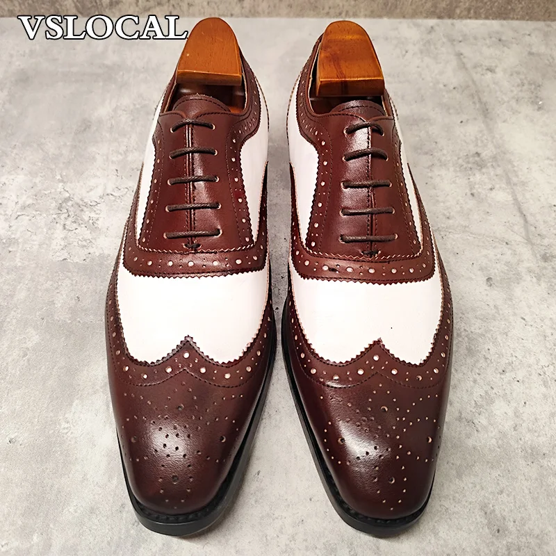 Luxury Brand Men Oxford Shoes Lace Up Brogue Point Toe Mens Dress Shoes Wedding Business Genuine Leather Shoes For Men
Luxury Brand Men Oxford Shoes Lace Up Brogue Point Toe Mens Dress Shoes Wedding Business Genuine Leather Shoes For Men