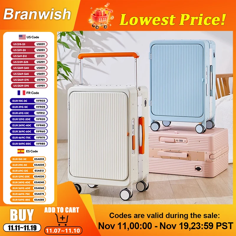 Чемодан с алюминиевой рамой и широкой телескопической ручкой шириной 20/25 дюймов, открывающийся спереди, большой вместительный чемодан для мужчин и женщин, воздушные путешествия
Чемодан с алюминиевой рамой и широкой телескопической ручкой шириной 20/25 дюймов, открывающийся спереди, большой вместительный чемодан для мужчин и женщин, воздушные путешествия