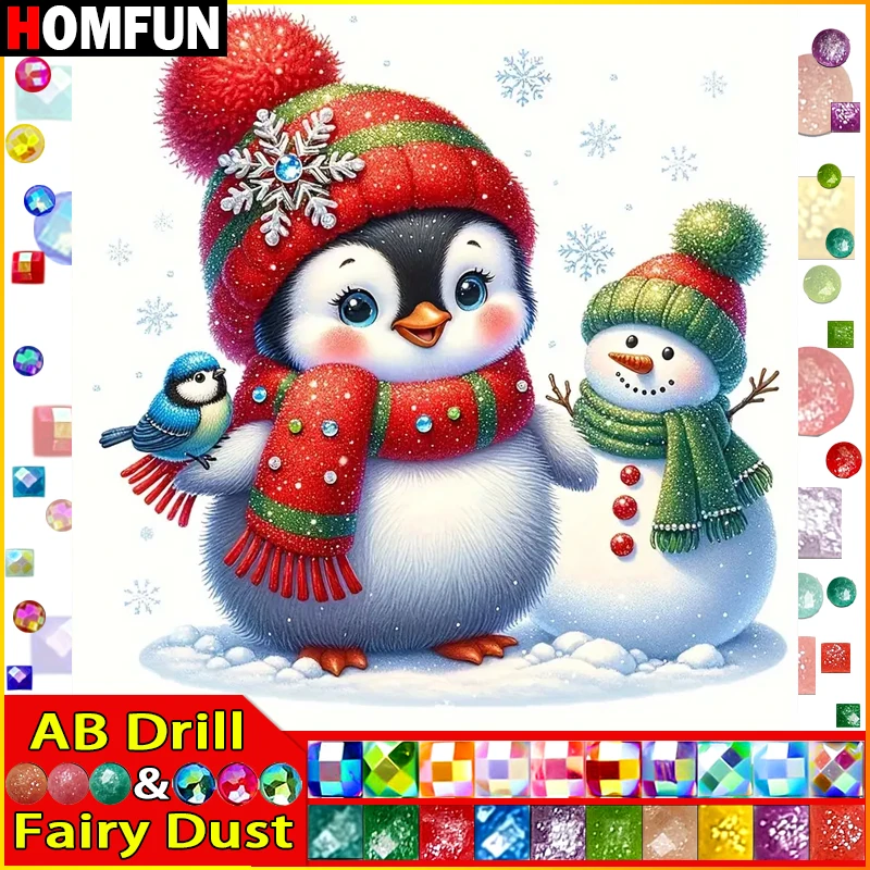HOMFUN Фея Пыль AB DIY 5D алмазная живопись "Мультяшный пингвин Снеговик" полная алмазная вышивка распродажа картина для праздничных подарков
HOMFUN Фея Пыль AB DIY 5D алмазная живопись "Мультяшный пингвин Снеговик" полная алмазная вышивка распродажа картина для праздничных подарков