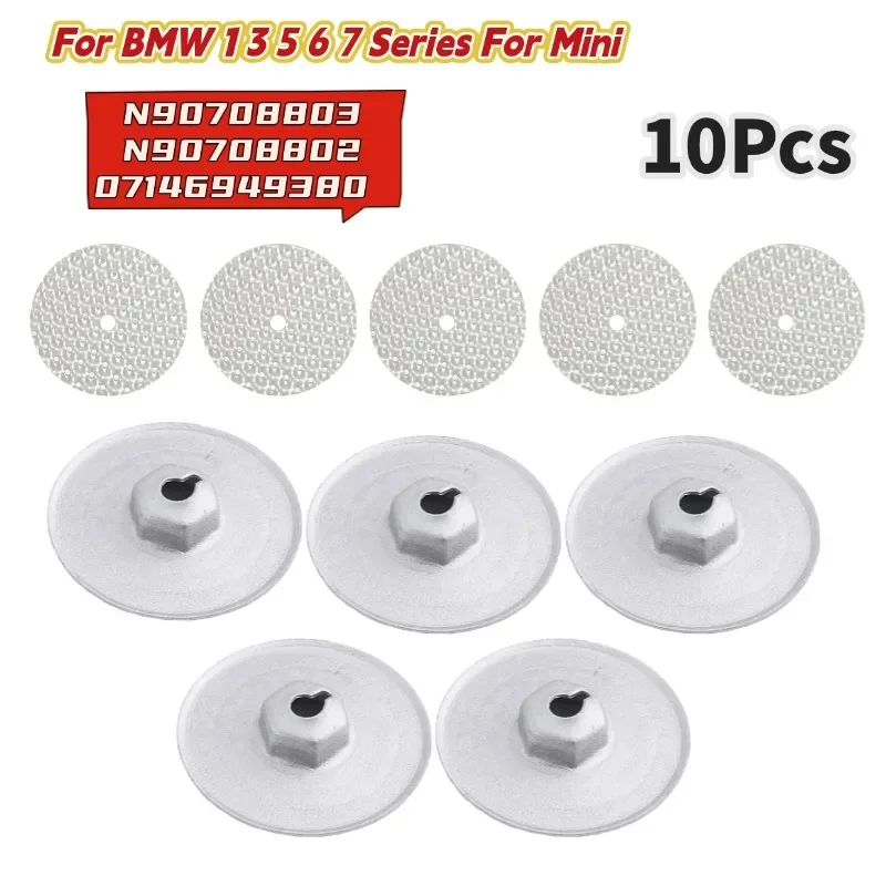 10Pcs Heat Shield Repair Kit Heat Protection N90708802 07146949380 1 3 5 6 7 Series For MINI Shield Washer Attachment Repair Kit
10Pcs Heat Shield Repair Kit Heat Protection N90708802 07146949380 1 3 5 6 7 Series For MINI Shield Washer Attachment Repair Kit