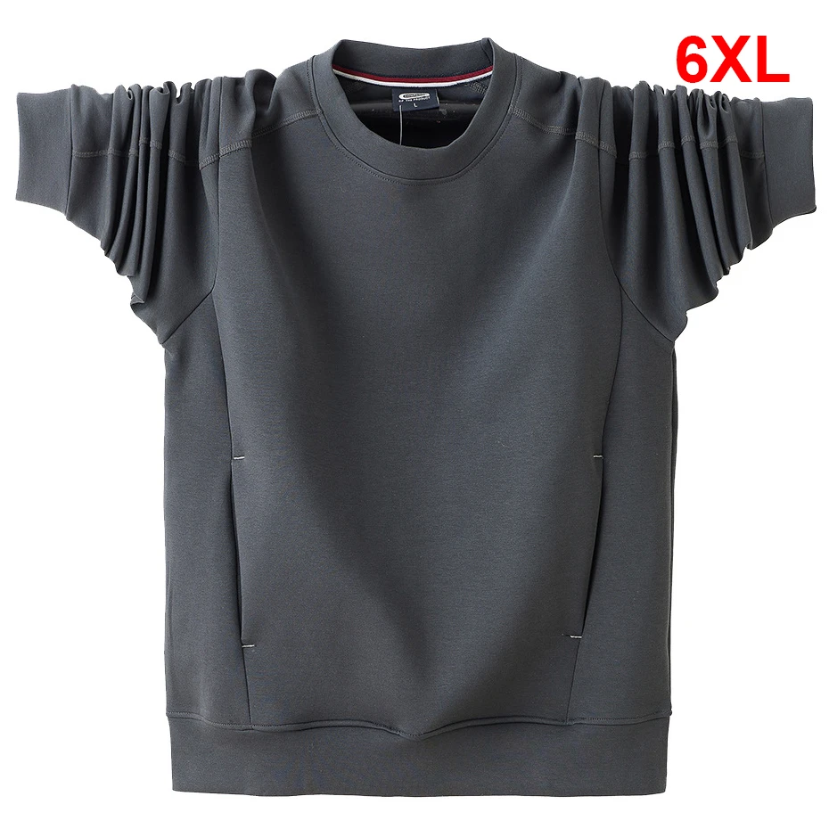 6XL Plus Size Sweatshirts Men Spring Autumn Sweatshirt Fashion Casual Solid Color O-neck Pullover Male Big Size 6XL
6XL Plus Size Sweatshirts Men Spring Autumn Sweatshirt Fashion Casual Solid Color O-neck Pullover Male Big Size 6XL