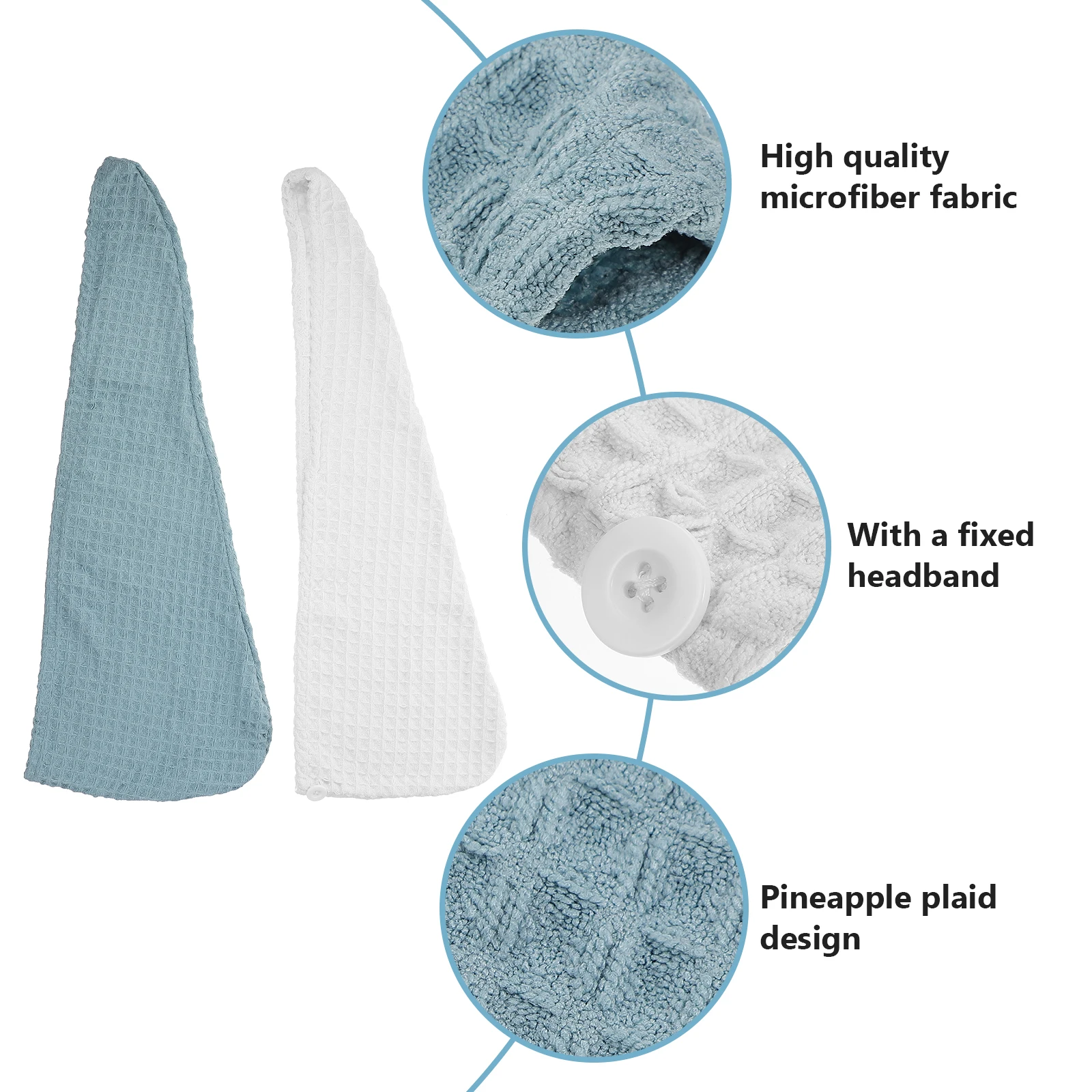 2pcs Hair drying Caps Fast Dry Towels Comfortable Bath Shower Gift Smooth Frizz Hair Textured Shiny Drying Time
2pcs Hair drying Caps Fast Dry Towels Comfortable Bath Shower Gift Smooth Frizz Hair Textured Shiny Drying Time