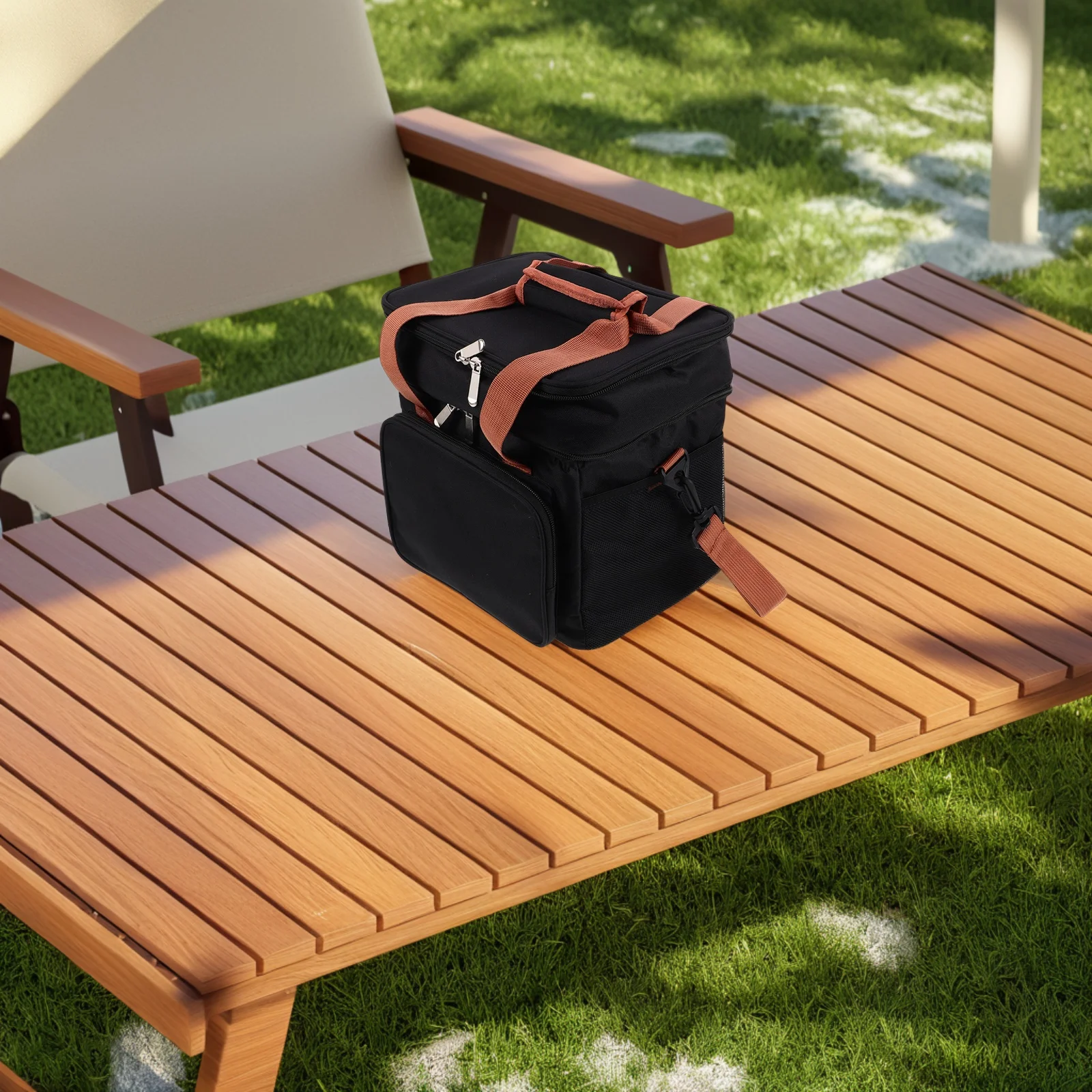 Double Layer Lunch Bag Large Capacity Insulated Cooler Picnic Bag Crossbody Strap Travel Kids Reusable Hot Cold Container 
Double Layer Lunch Bag Large Capacity Insulated Cooler Picnic Bag Crossbody Strap Travel Kids Reusable Hot Cold Container