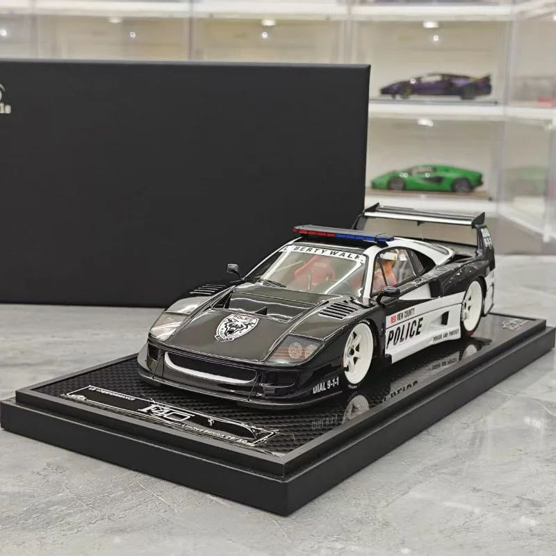 In stock: 1:18 F40LB wide-body police car livery diecasting simulation resin car model, boy gift, adult collectible display item
In stock: 1:18 F40LB wide-body police car livery diecasting simulation resin car model, boy gift, adult collectible display item