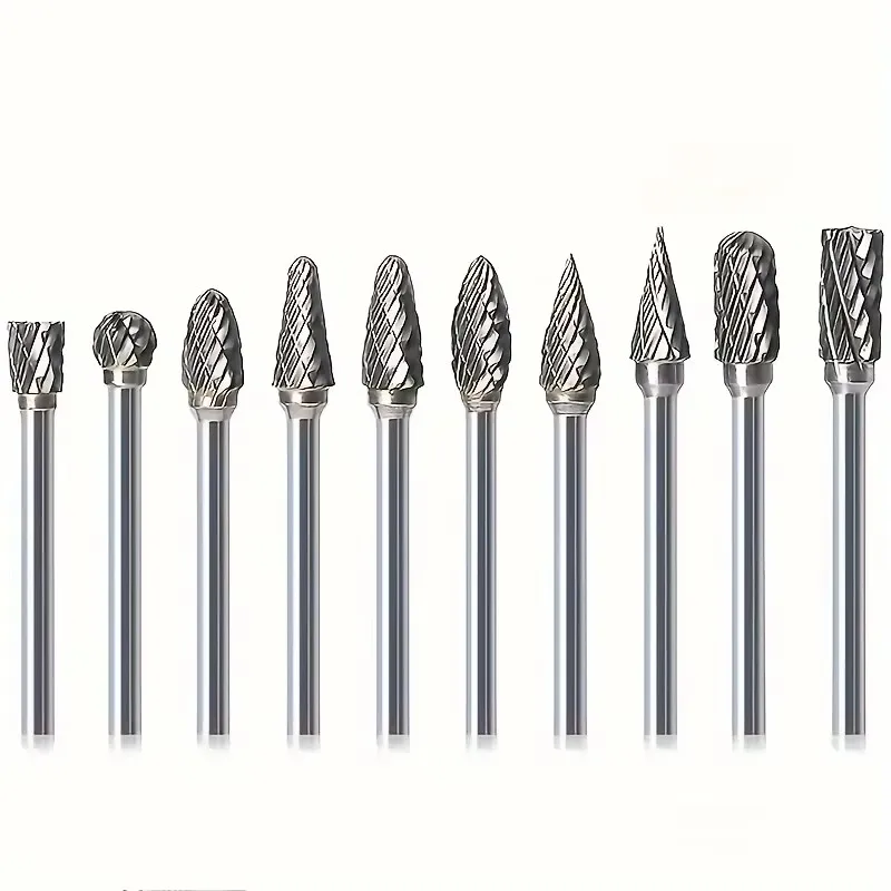 10pcs Tungsten Carbide Drill Bit Set - Double Cut for Engraving & Drilling, 1/8" Shank - Durable Steel Construction for Wood
10pcs Tungsten Carbide Drill Bit Set - Double Cut for Engraving & Drilling, 1/8" Shank - Durable Steel Construction for Wood