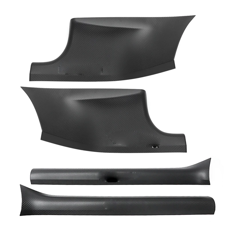 For Tesla PU 4Pcs Door Sill Protectors Model 3 Model Y Coated Carbon Fiber Front Rear Door Pedal Cover Car Anti-dirty Pad
For Tesla PU 4Pcs Door Sill Protectors Model 3 Model Y Coated Carbon Fiber Front Rear Door Pedal Cover Car Anti-dirty Pad