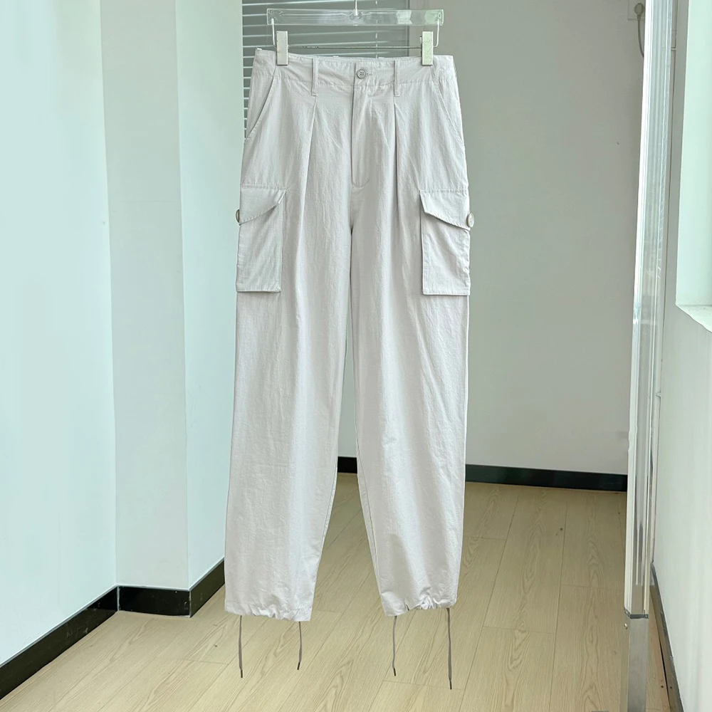 Cotton Blend Cargo Pants for Women High Waist Drawstring Hem Casual Trousers Loose Fit Hiking Pants with Pockets New 2026 Y2K
Cotton Blend Cargo Pants for Women High Waist Drawstring Hem Casual Trousers Loose Fit Hiking Pants with Pockets New 2026 Y2K