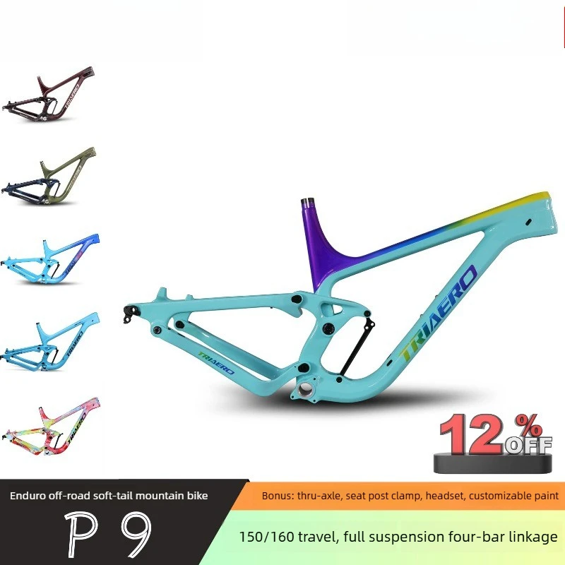 P9 Carbon MTB Enduro Frame 27.5plus 29er Full Suspension Lightweight
P9 Carbon MTB Enduro Frame 27.5plus 29er Full Suspension Lightweight