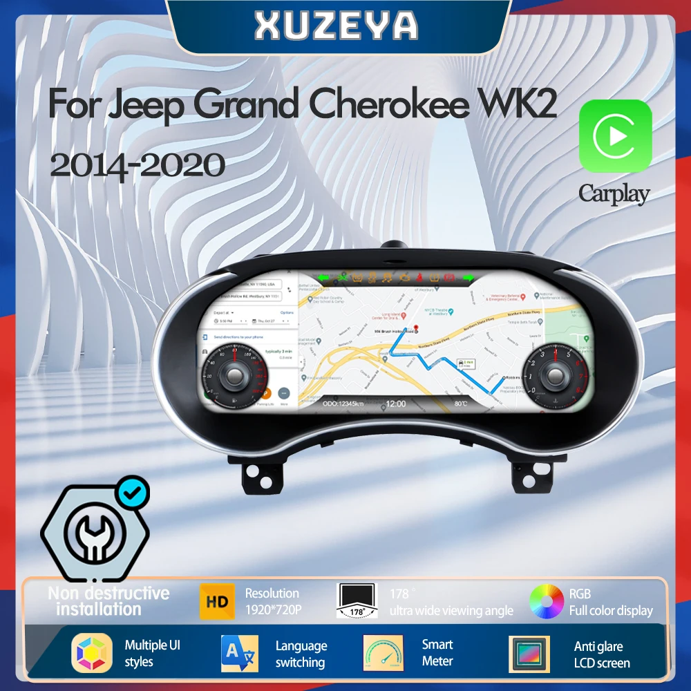 Original Digital LCD Dashboard For Jeep Grand Cherokee 2014-2021 3D model Cluster instrument Cockpit speedometer
Original Digital LCD Dashboard For Jeep Grand Cherokee 2014-2021 3D model Cluster instrument Cockpit speedometer