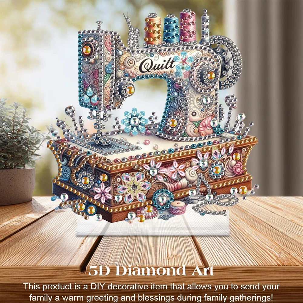 Sewing Machine Special Shaped Colorful Diamond Painting Tabletop Ornaments Kit Diamond Painting Desktop Ornaments Kit for Adults
Sewing Machine Special Shaped Colorful Diamond Painting Tabletop Ornaments Kit Diamond Painting Desktop Ornaments Kit for Adults