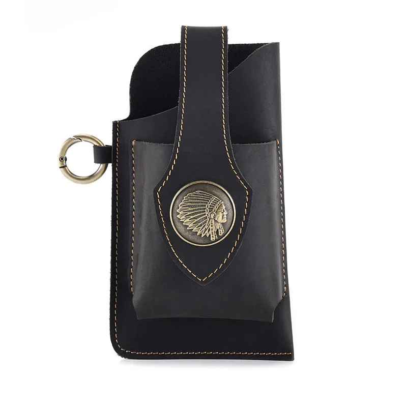 Fanny Waist Bag Men Genuine Leather Belt Bag Simple Leg Hip Packs for Men Cell Phone Cigarette Lighter Box Case Outdoor Pouch
Fanny Waist Bag Men Genuine Leather Belt Bag Simple Leg Hip Packs for Men Cell Phone Cigarette Lighter Box Case Outdoor Pouch