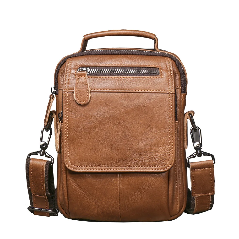 New Men's Genuine Leather Shoulder Bag - Premium Full Grain Crossbody Messenger Bag - Multi-Pocket Travel Sling Bag
New Men's Genuine Leather Shoulder Bag - Premium Full Grain Crossbody Messenger Bag - Multi-Pocket Travel Sling Bag