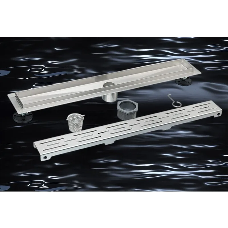 304 stainless steel large displacement long floor drain, bathroom, bathroom sewer anti-stagnant water straight drain floor drain
304 stainless steel large displacement long floor drain, bathroom, bathroom sewer anti-stagnant water straight drain floor drain