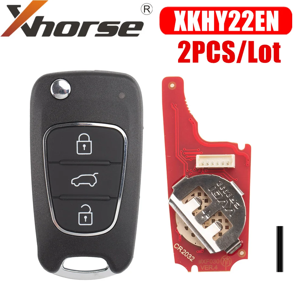Xhorse XKHY22EN Second Generation Wire Remote Key for Hyundai Type 3 Buttons 2PCS/Lot
Xhorse XKHY22EN Second Generation Wire Remote Key for Hyundai Type 3 Buttons 2PCS/Lot