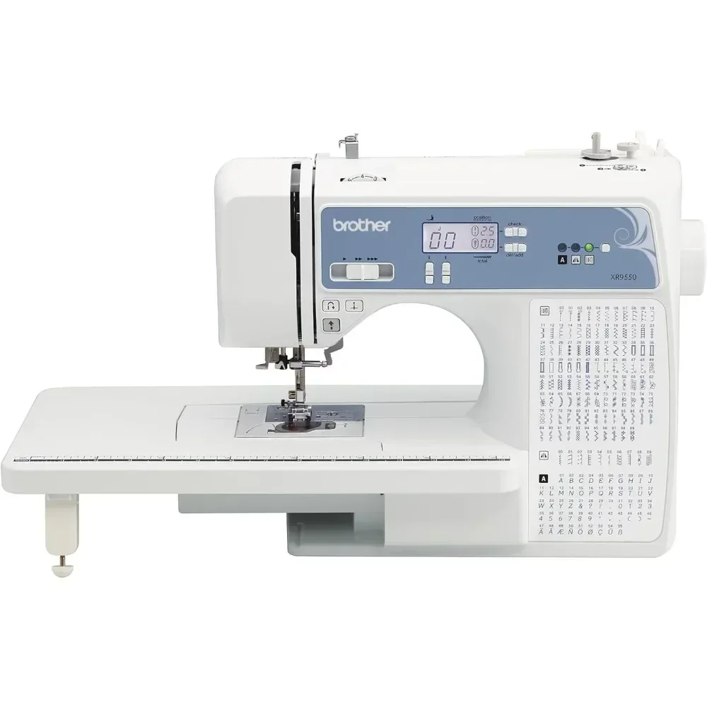 Sewing and Quilting Machine, Computerized, 165 Built-in Stitches, LCD Display, Wide Table, 8 Included Presser Feet, White
Sewing and Quilting Machine, Computerized, 165 Built-in Stitches, LCD Display, Wide Table, 8 Included Presser Feet, White