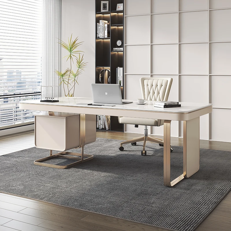 Desk light luxury modern simple style high-end rock slab office computer desk designer study
Desk light luxury modern simple style high-end rock slab office computer desk designer study