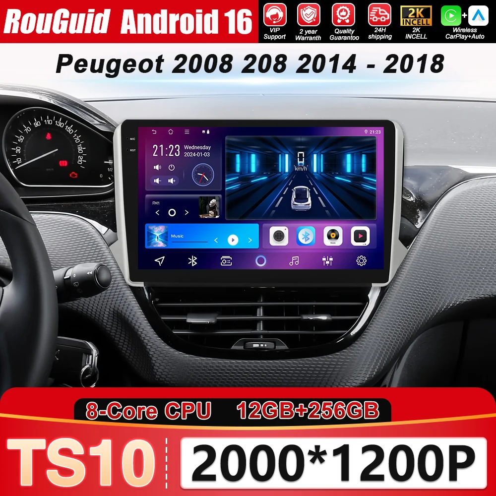 Car Radio For Peugeot 2008 208 2014 - 2018 Wireless CarPlay Android Auto Intelligent Systems Autoraido No 2 din 2din DVD
Car Radio For Peugeot 2008 208 2014 - 2018 Wireless CarPlay Android Auto Intelligent Systems Autoraido No 2 din 2din DVD