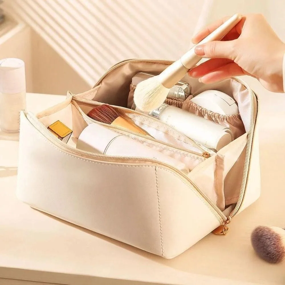 Large Capacity Handheld Cosmetic Case PU Leather Multifunction Pillow Makeup Bag Waterproof Portable Travel Toiletry Bag Women
Large Capacity Handheld Cosmetic Case PU Leather Multifunction Pillow Makeup Bag Waterproof Portable Travel Toiletry Bag Women