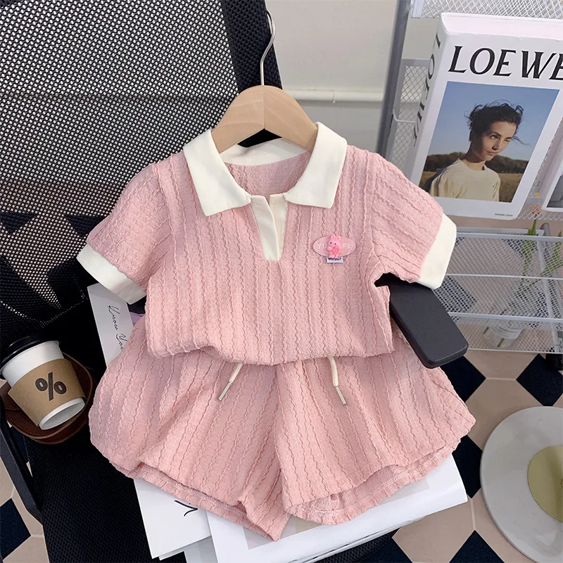 Girls' Summer ClothesPOLOShirt Sports Suit New Western Style Fashion Child Baby Short Sleeve Two-Piece Summer
Girls' Summer ClothesPOLOShirt Sports Suit New Western Style Fashion Child Baby Short Sleeve Two-Piece Summer