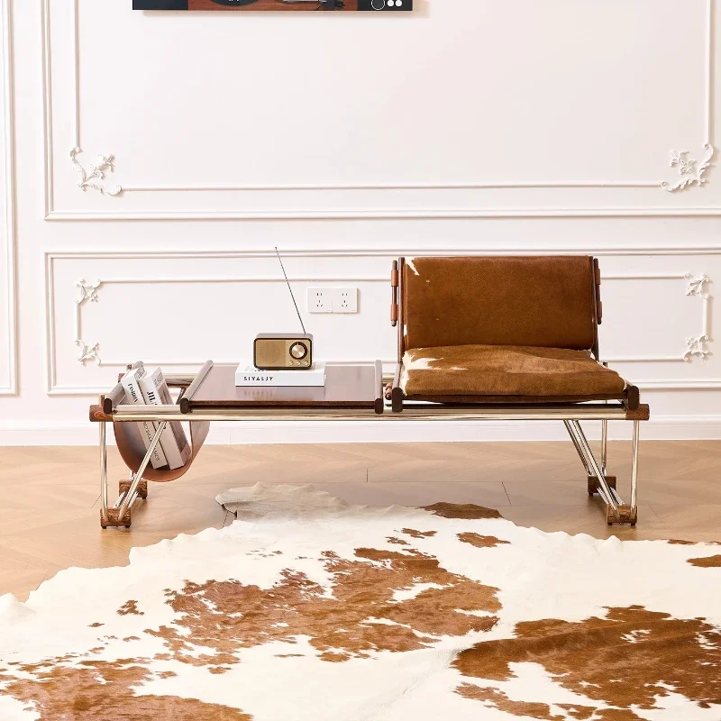 Retro Italian leisure chair coffee book milk cowhide bench medieval designer saddle leather bench
Retro Italian leisure chair coffee book milk cowhide bench medieval designer saddle leather bench