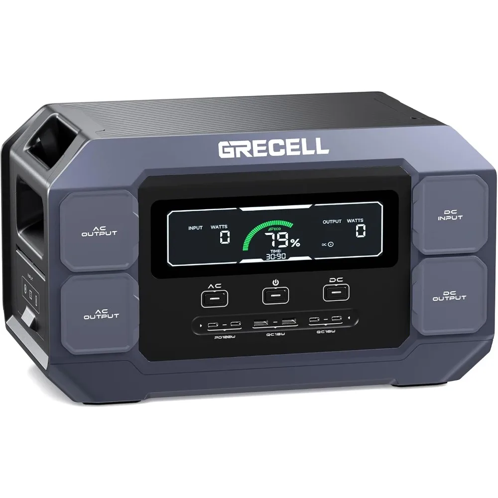 Solar Generator 2200W Portable Power Station 1126Wh (4800W Peak), 1.25Hrs Fast Charging, LiFePO4 Battery Pack with 4×2200W AC O
Solar Generator 2200W Portable Power Station 1126Wh (4800W Peak), 1.25Hrs Fast Charging, LiFePO4 Battery Pack with 4×2200W AC O