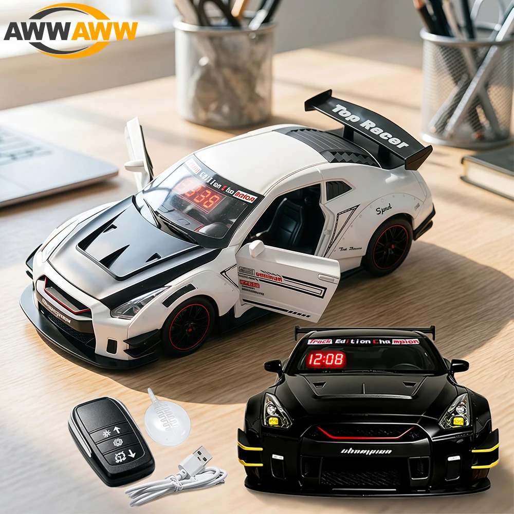 Remote Control Car Alarm Clock, Rechargeable LED Digital Hypercar Clock, Realistic Engine Sound, Creative Desktop Ornament Gift
Remote Control Car Alarm Clock, Rechargeable LED Digital Hypercar Clock, Realistic Engine Sound, Creative Desktop Ornament Gift