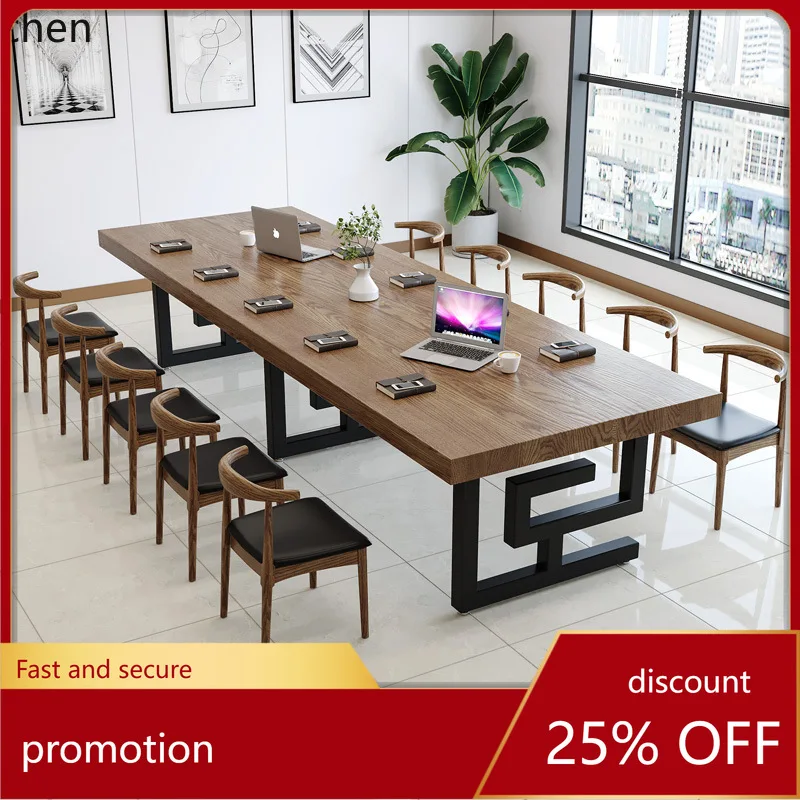 CZ Solid Wood Long Table Simple Modern Office Training Table Industrial Style Large Simple Furniture (Chairs Not Included)
CZ Solid Wood Long Table Simple Modern Office Training Table Industrial Style Large Simple Furniture (Chairs Not Included)