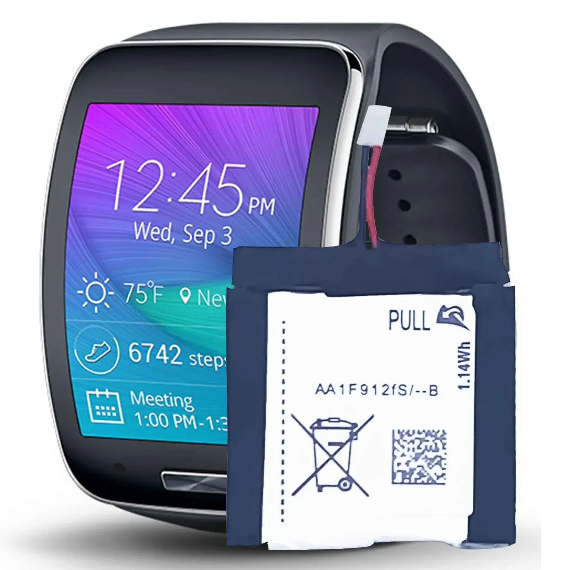 Высококачественная батарея для часов Samsung Gear S 2014 EB-BR750ABE 250 мАч, новая встроенная батарея для часов
Высококачественная батарея для часов Samsung Gear S 2014 EB-BR750ABE 250 мАч, новая встроенная батарея для часов