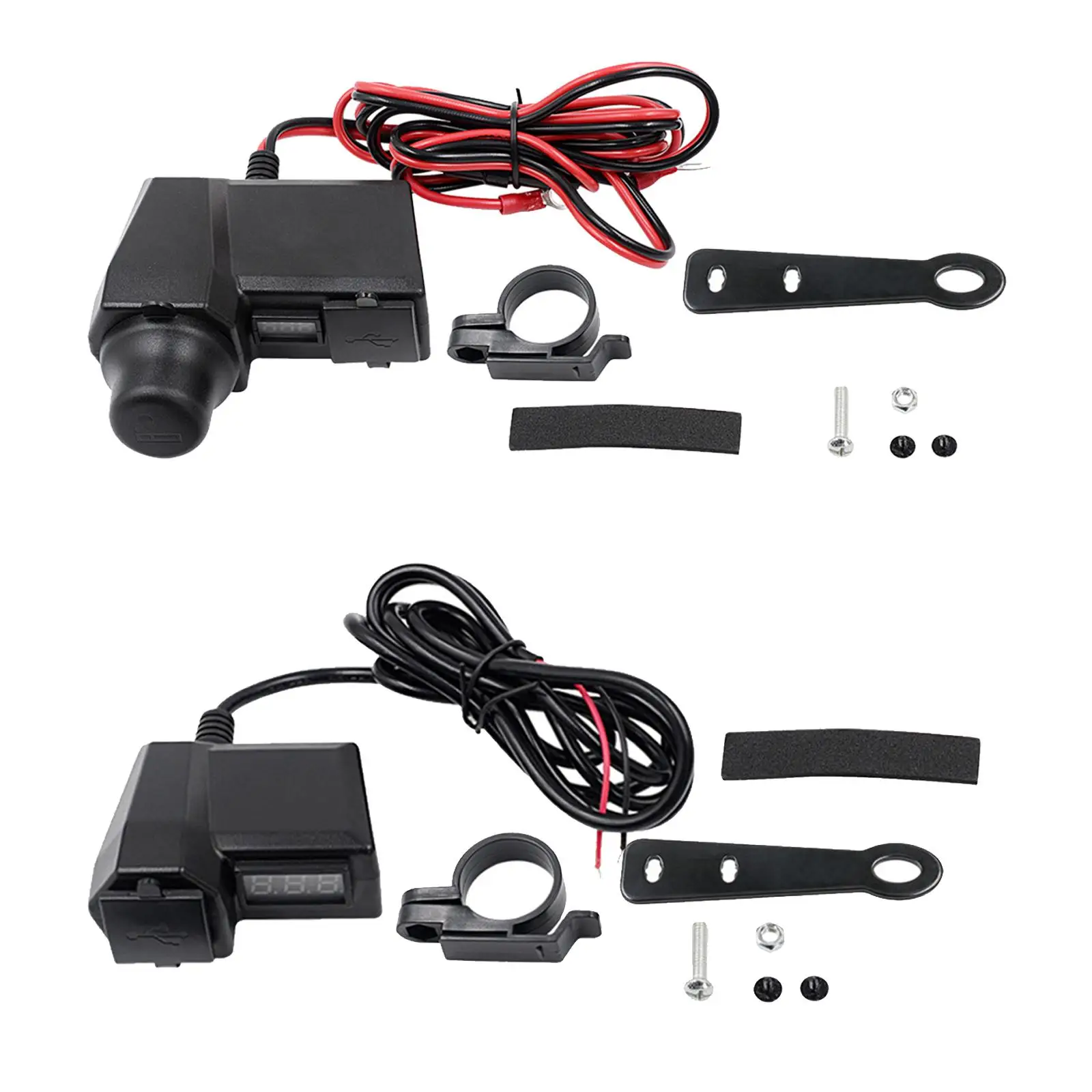 Motorcycle USB Charger 5V 3.4A Dual USB Charger Handlebar or Rear View Mirror
Motorcycle USB Charger 5V 3.4A Dual USB Charger Handlebar or Rear View Mirror