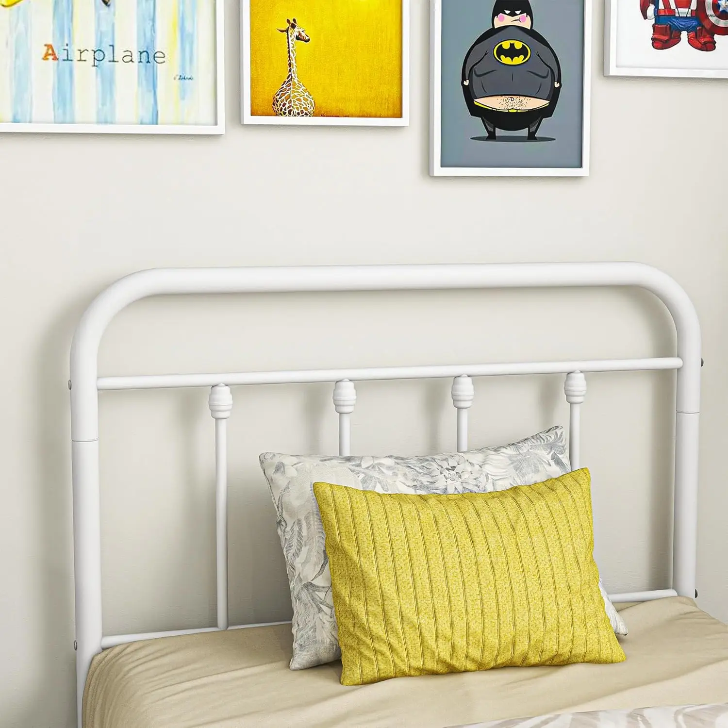 Metal Bed Frame Twin Size Platform With Vintage Headboard And Footboard Sturdy Metal Frame Premium Steel Slat Support,Textured
Metal Bed Frame Twin Size Platform With Vintage Headboard And Footboard Sturdy Metal Frame Premium Steel Slat Support,Textured