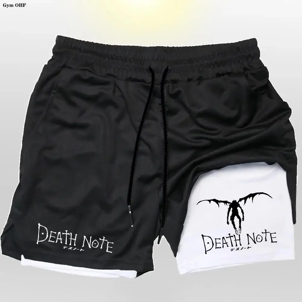 Men Shorts 2 In 1 Double-Deck Anime Death Note Quick Dry Gym Runnung Sport Shorts Fitness Jogging Workout Short Pants Outdoors
Men Shorts 2 In 1 Double-Deck Anime Death Note Quick Dry Gym Runnung Sport Shorts Fitness Jogging Workout Short Pants Outdoors