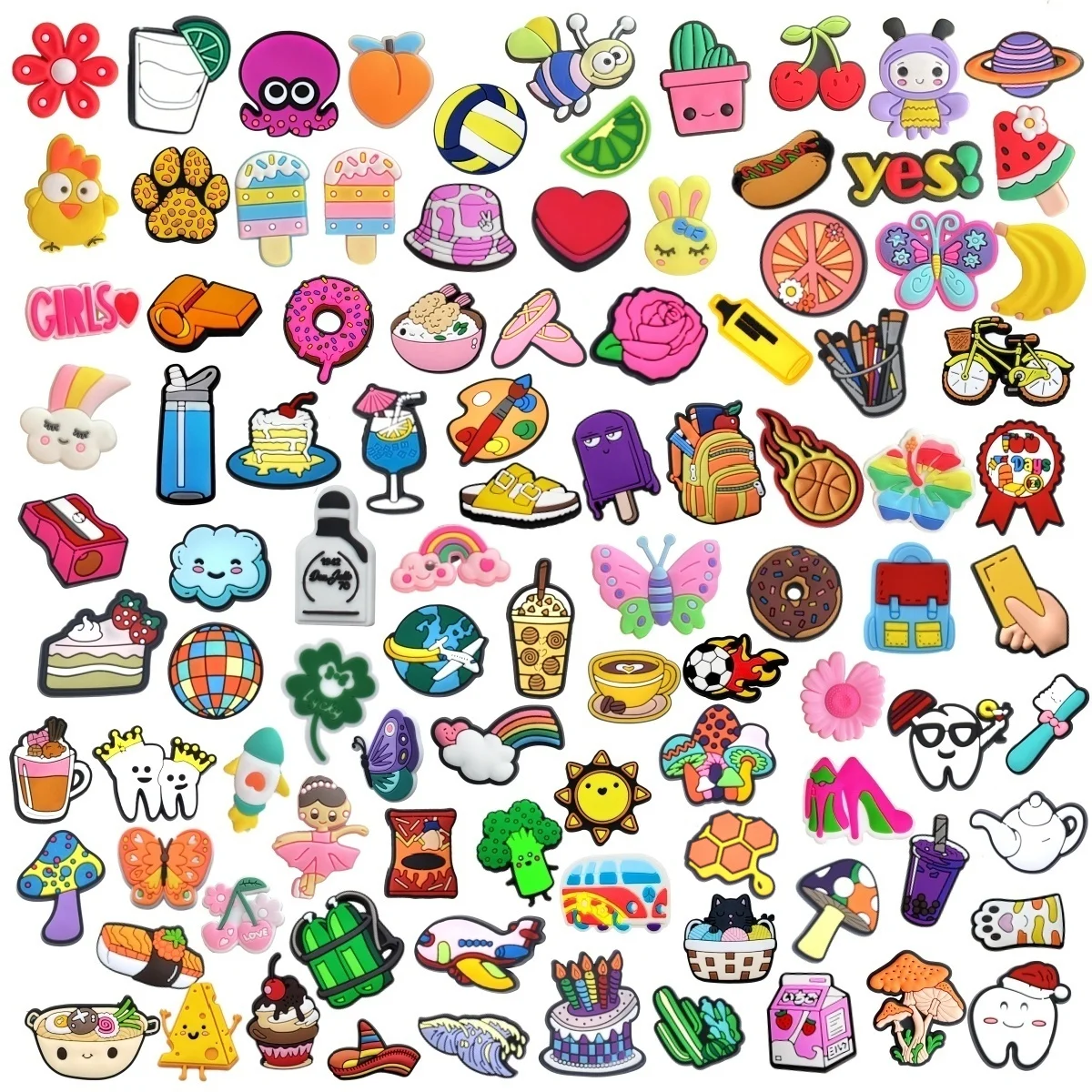 30PCS random Colorful Shoe Buckles Cute Cartoon Pattern Shoe Charms Detachable Shoe Buckles Decoration Accessories
30PCS random Colorful Shoe Buckles Cute Cartoon Pattern Shoe Charms Detachable Shoe Buckles Decoration Accessories