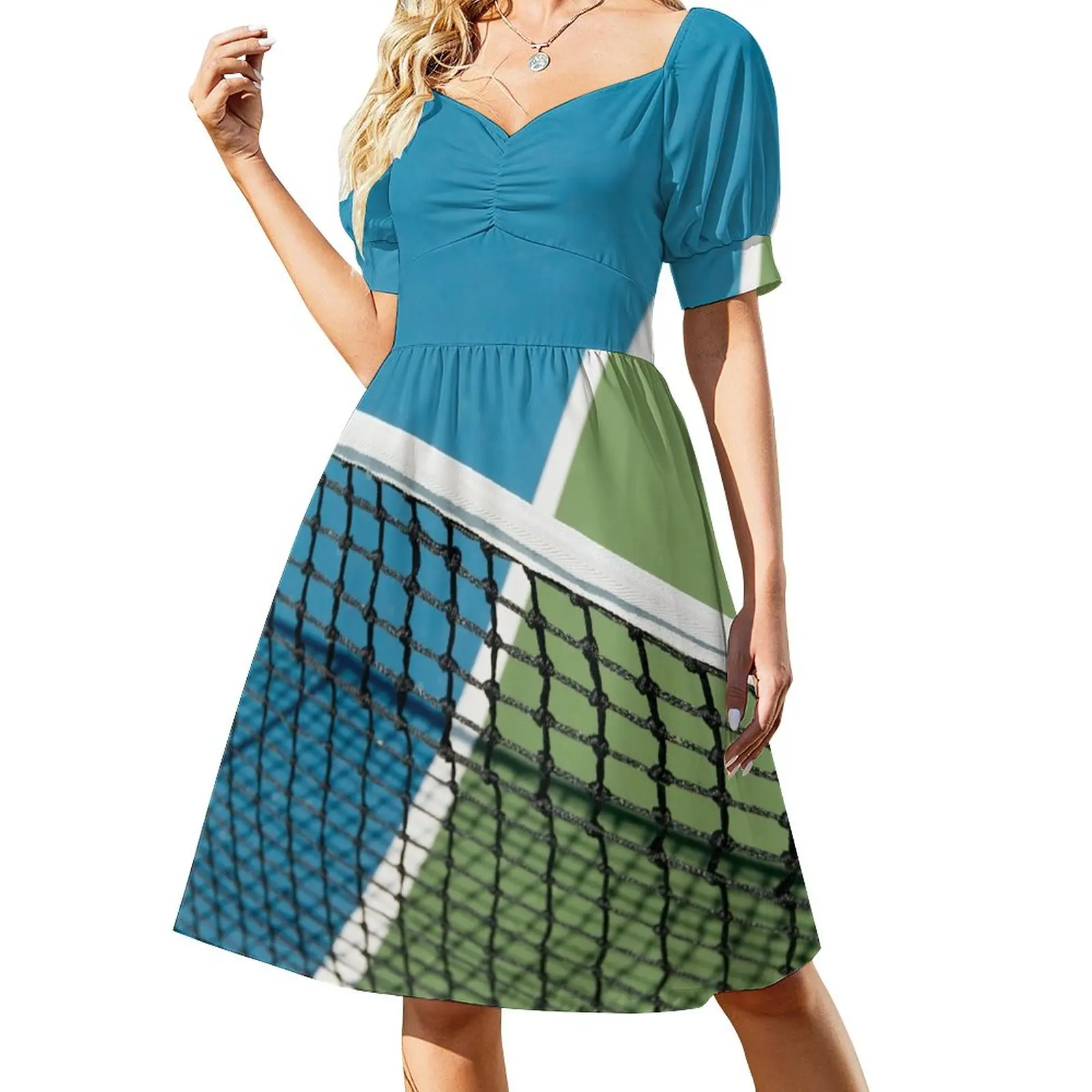 Blue Green Tennis Court Sleeveless Dress dress women summer 2024 party dress women elegant luxury
Blue Green Tennis Court Sleeveless Dress dress women summer 2024 party dress women elegant luxury