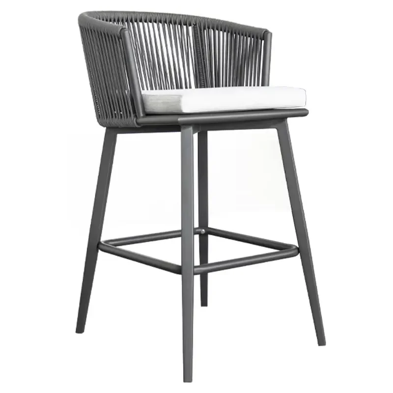 Factory bar Stools for Restaurants Grayish Black With Aluminum Alloy Frame Customizable Color Garden Outdoor Furniture Set
Factory bar Stools for Restaurants Grayish Black With Aluminum Alloy Frame Customizable Color Garden Outdoor Furniture Set