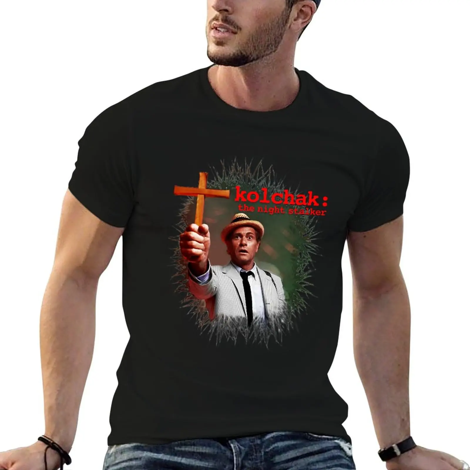 Carl Kolchak - The Night Stalker T-Shirt man tshirt t shirt personalised man t shirts for men casual T-shirt
Carl Kolchak - The Night Stalker T-Shirt man tshirt t shirt personalised man t shirts for men casual T-shirt